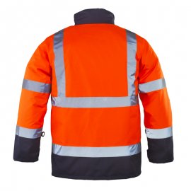 RODWAY reflexný kabát 4v1 oranžovo/modrý  7ROPO