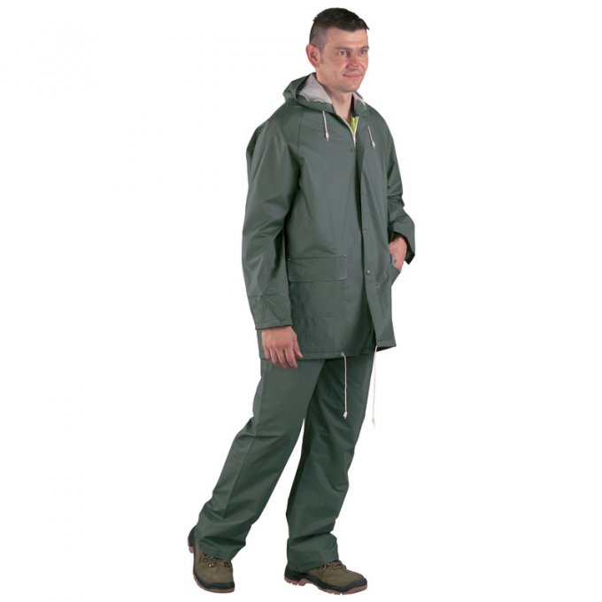 Nepremokavý PVC oblek zelený  50200-204